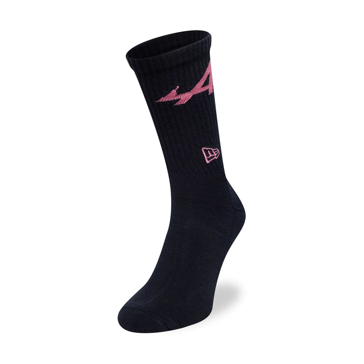 Alpine Racing Alpine Logo Navy 3 Pack Crew Socks-zelvios