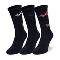 Alpine Racing Alpine Logo Navy 3 Pack Crew Socks-zelvios