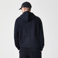 New Era Premium Essential Black Oversized Full Zip Hoodie-zelvios