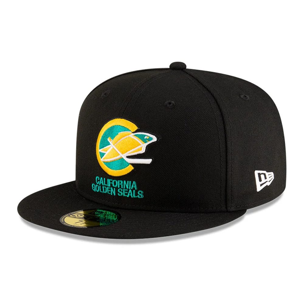 California Golden Seals NHL Basic Black 59FIFTY Fitted Cap-zelvios