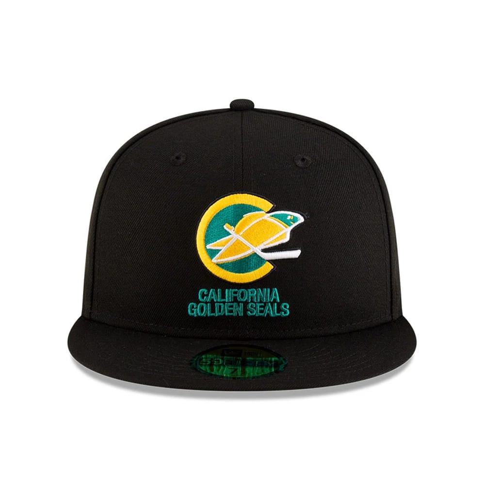 California Golden Seals NHL Basic Black 59FIFTY Fitted Cap-zelvios