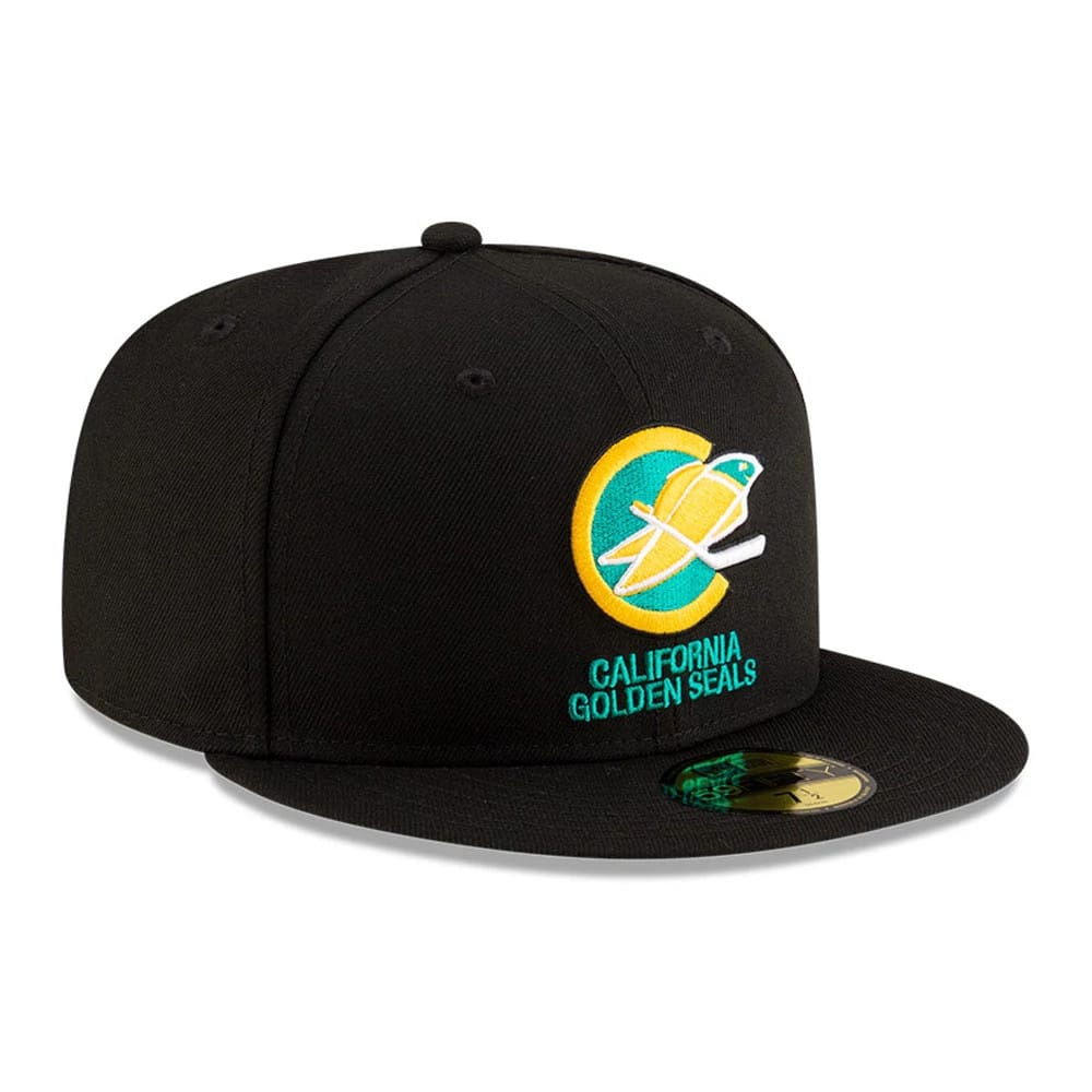 California Golden Seals NHL Basic Black 59FIFTY Fitted Cap-zelvios