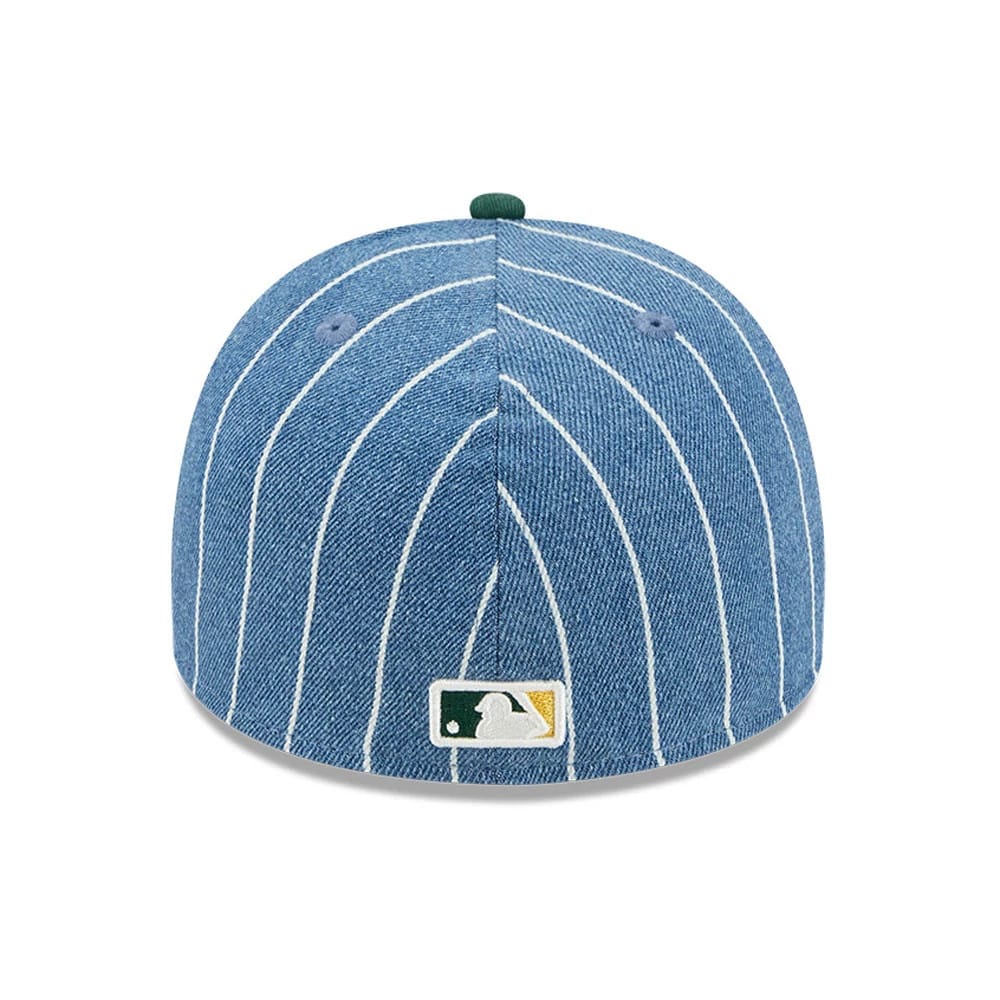 Athletics MLB Parallel Blue 59FIFTY A-Frame Fitted Cap-zelvios