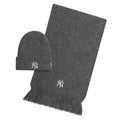 New York Yankees MLB Dark Grey Beanie & Scarf Set-zelvios