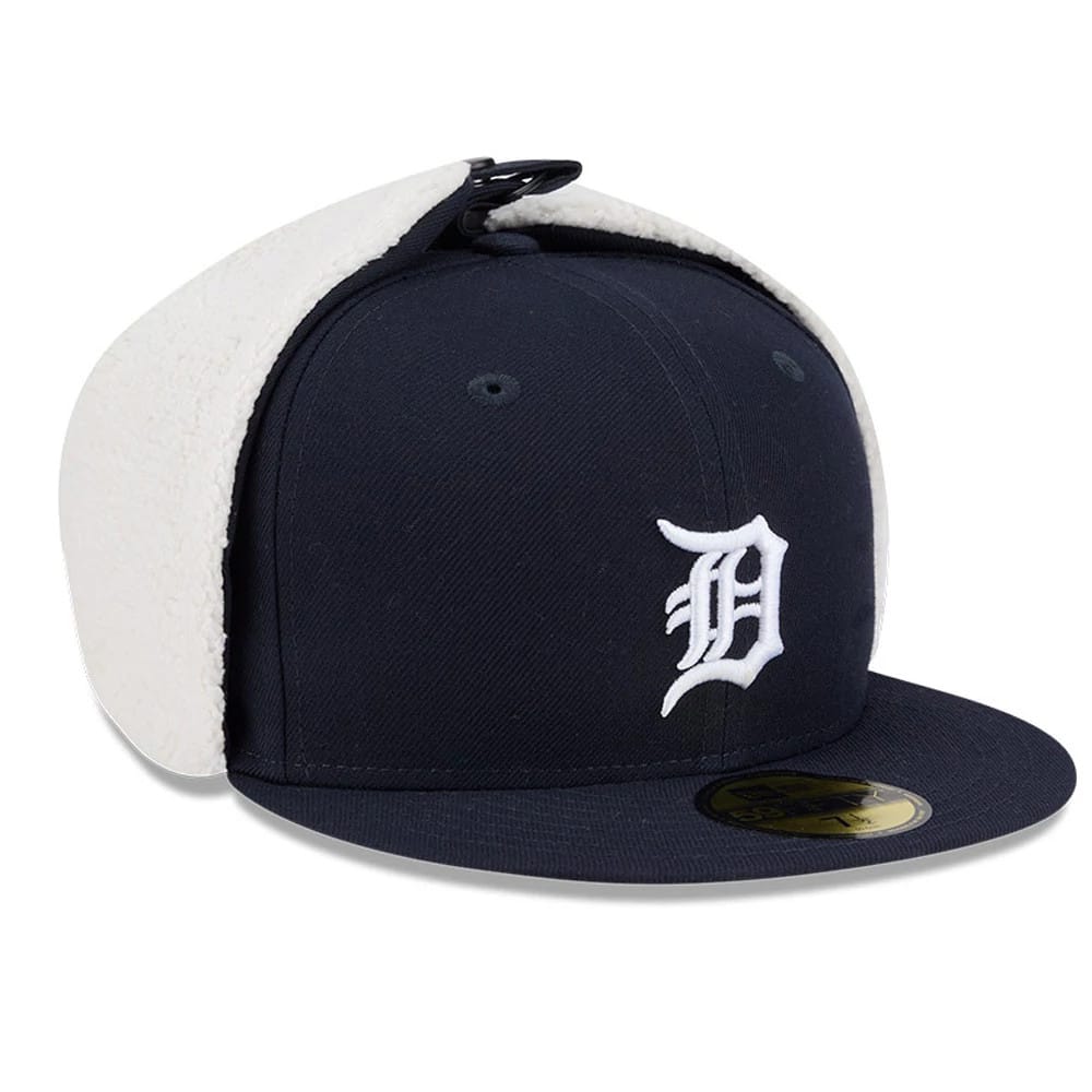 Detroit Tigers MLB Classic Navy Dogear 59FIFTY Fitted Cap-kentox