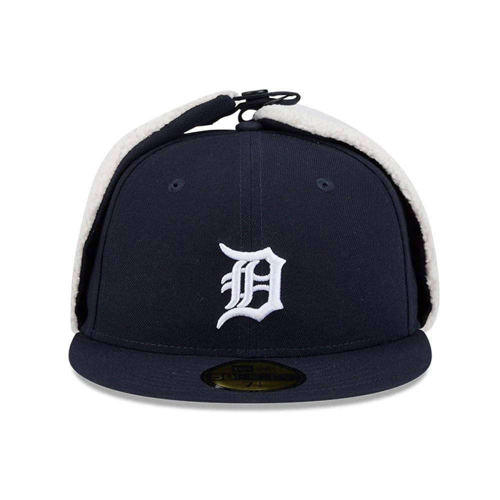 Detroit Tigers MLB Classic Navy Dogear 59FIFTY Fitted Cap-kentox