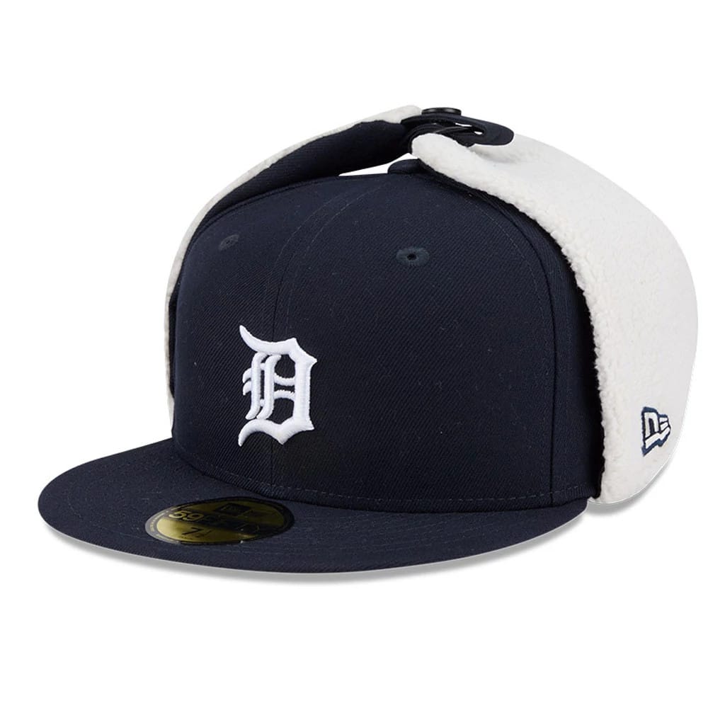 Detroit Tigers MLB Classic Navy Dogear 59FIFTY Fitted Cap-kentox