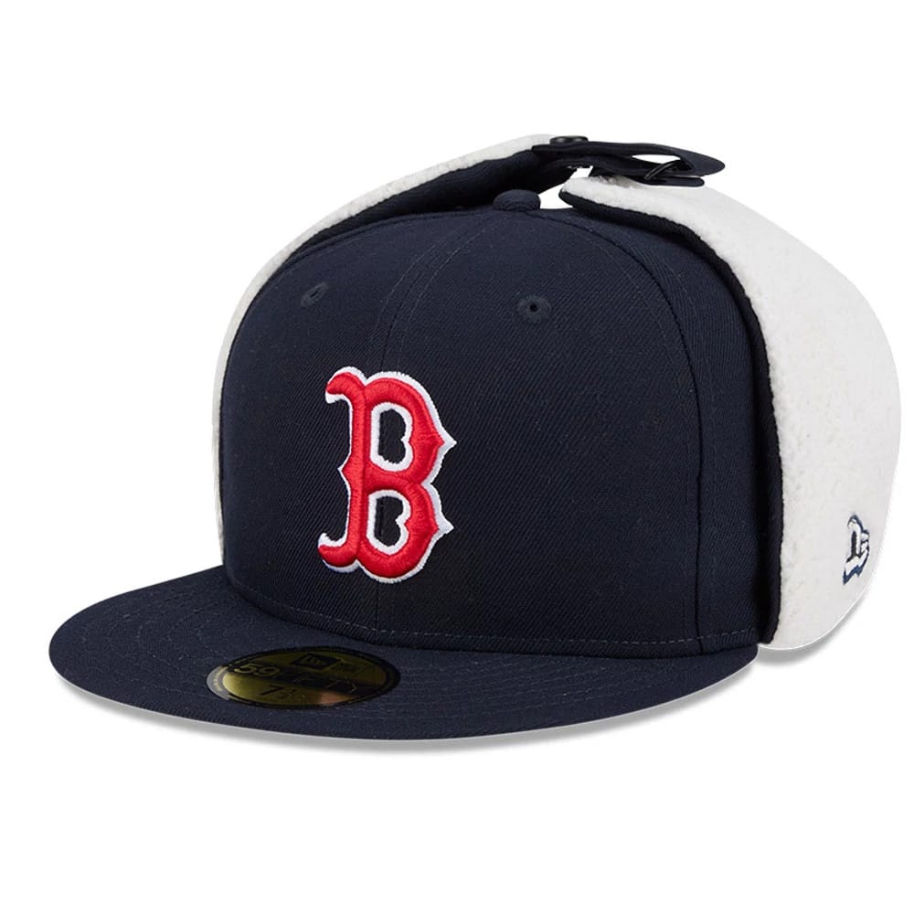Boston Red Sox MLB Classic Navy Dogear 59FIFTY Fitted Cap-zelvios