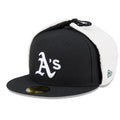 Athletics MLB Classic Black Dogear 59FIFTY Fitted Cap-zelvios