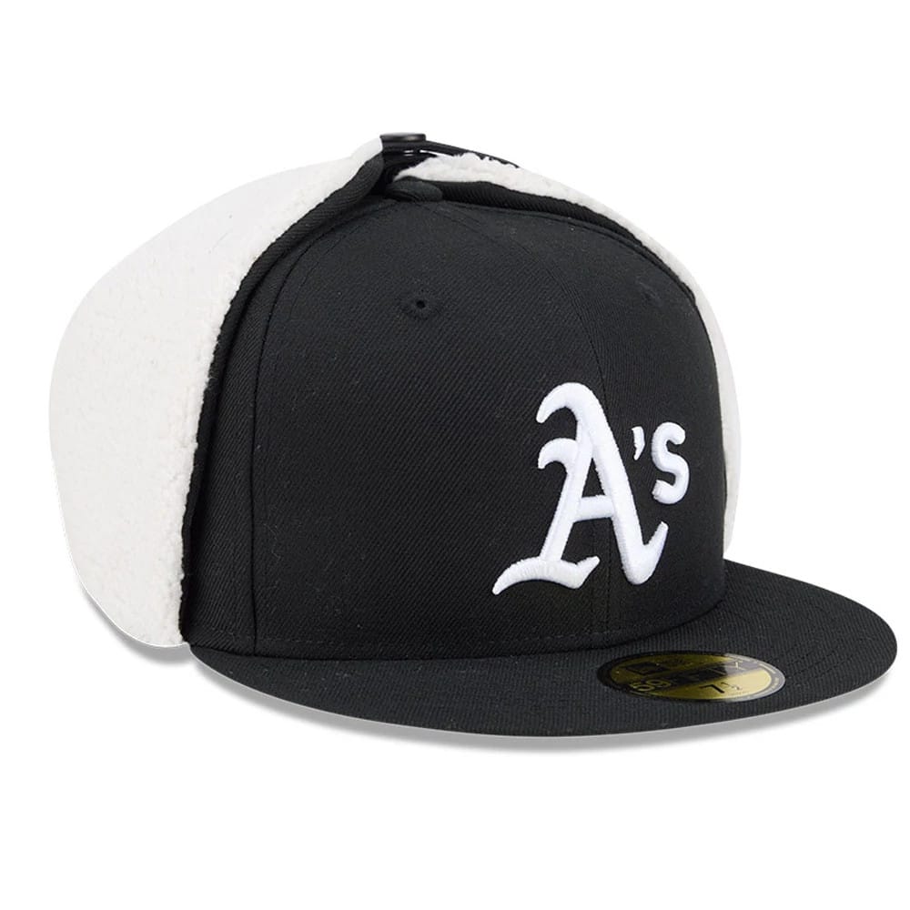 Athletics MLB Classic Black Dogear 59FIFTY Fitted Cap-zelvios