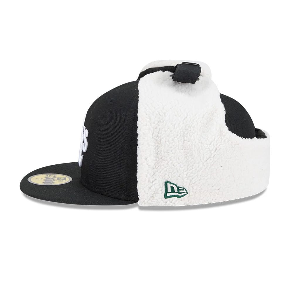 Athletics MLB Classic Black Dogear 59FIFTY Fitted Cap-zelvios