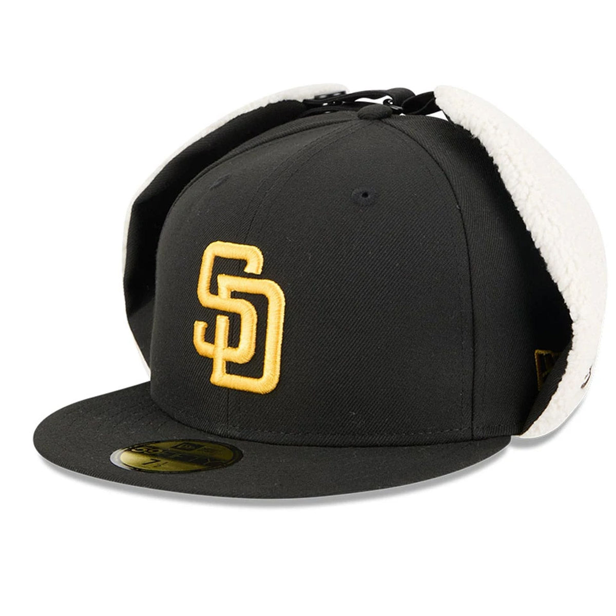 San Diego Padres MLB Classic Black Dogear 59FIFTY Fitted Cap-zelvios