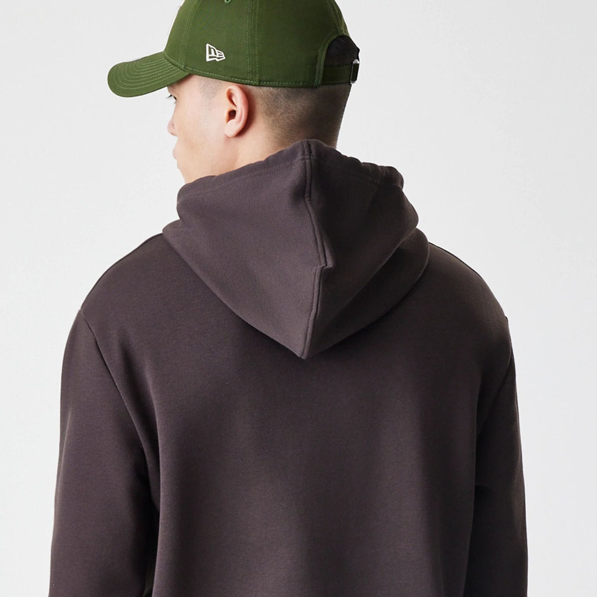 New York Yankees MLB Midi League Essential Dark Brown Oversized Pullover Hoodie-zelvios