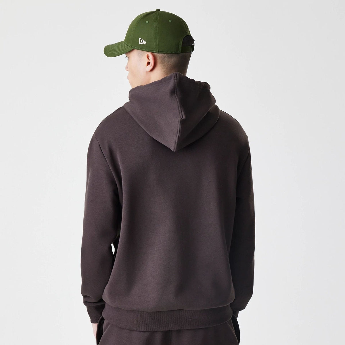 New York Yankees MLB Midi League Essential Dark Brown Oversized Pullover Hoodie-zelvios