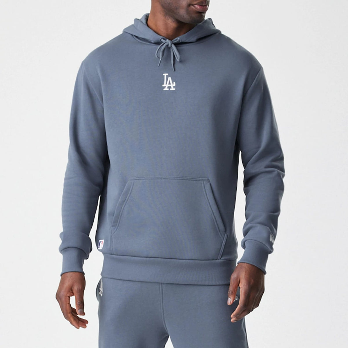 LA Dodgers MLB Midi League Essential Dark Grey Oversized Pullover Hoodie-zelvios