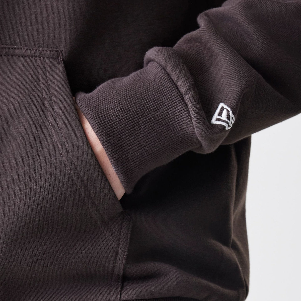 New York Yankees MLB Midi League Essential Dark Brown Full Zip Hoodie-zelvios