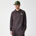 New York Yankees MLB Midi League Essential Dark Brown Full Zip Hoodie-zelvios