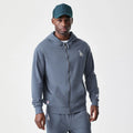 LA Dodgers MLB Midi League Essential Dark Grey Full Zip Hoodie-zelvios