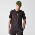 New York Yankees MLB Midi League Essential Dark Brown Oversized T-Shirt-zelvios