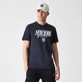 New York Yankees MLB Script Graphic Navy T-Shirt-zelvios