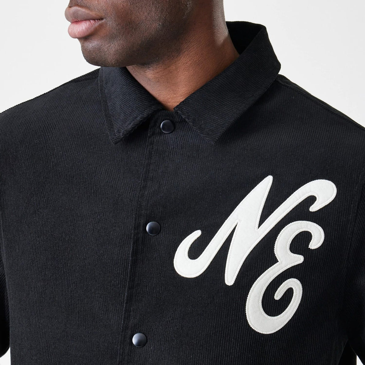 New Era Cord Black Coaches Jacket-zelvios