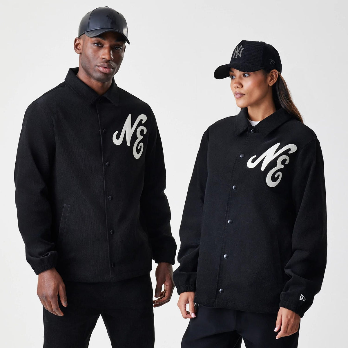 New Era Cord Black Coaches Jacket-zelvios