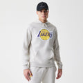 LA Lakers NBA Piping Cream Oversized Pullover Hoodie-zelvios