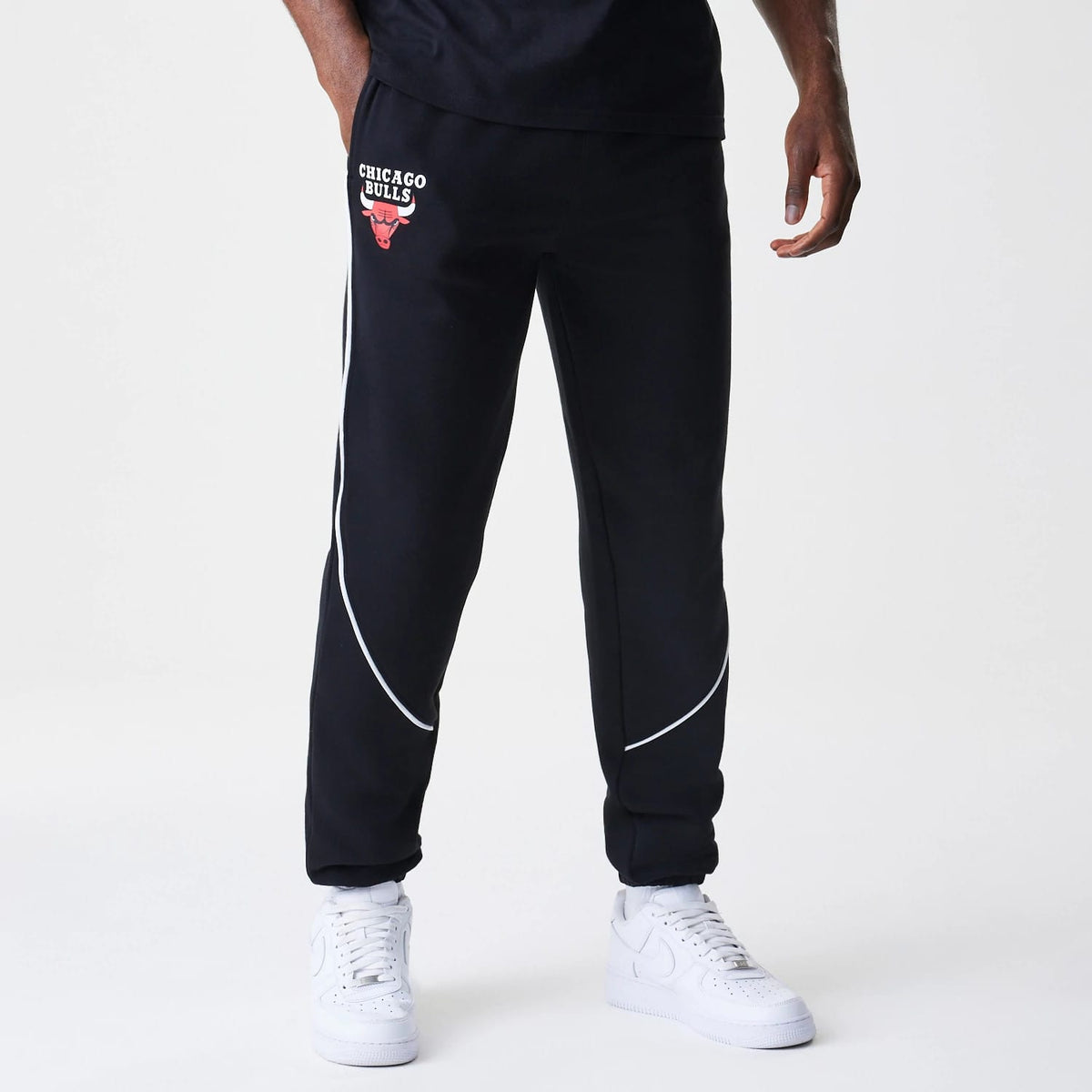 Chicago Bulls NBA Piping Navy Joggers-zelvios