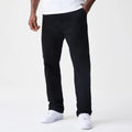 New Era Cord Black Straight Leg Chinos-zelvios