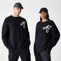 New Era Knit Black Knitted Sweater-zelvios