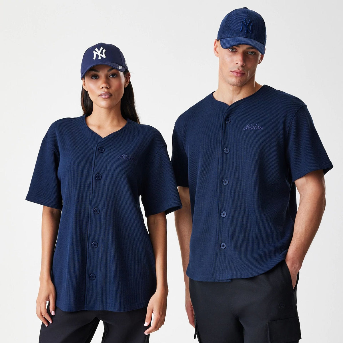 New Era Waffle Navy Jersey-zelvios