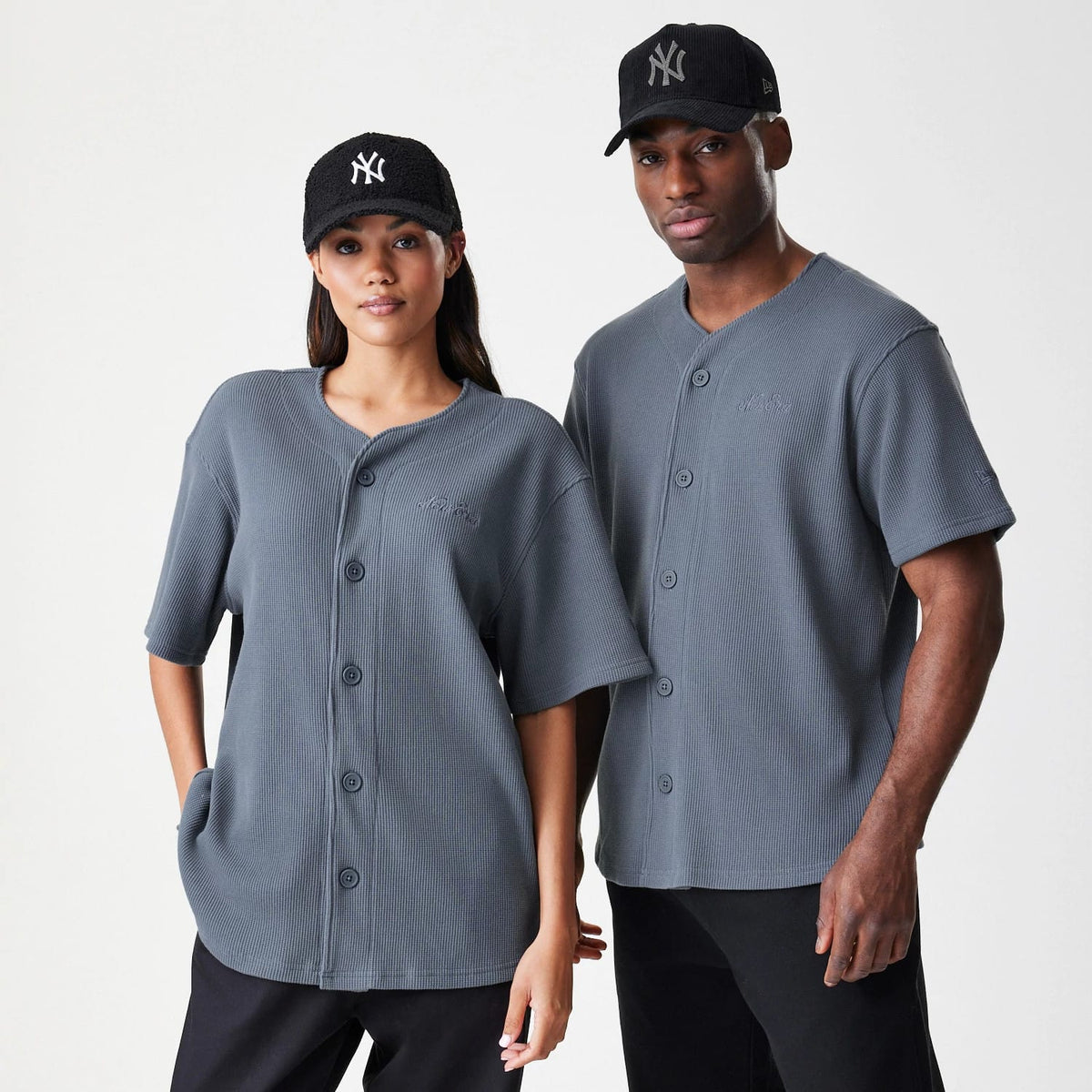 New Era Waffle Dark Grey Jersey-zelvios