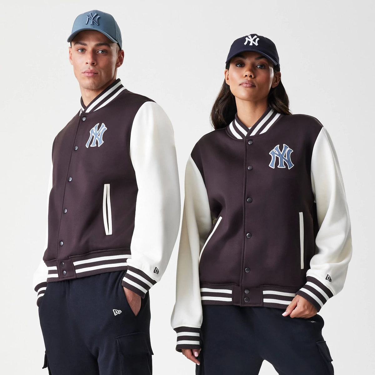 New York Yankees MLB Dark Brown Varsity Jacket-zelvios