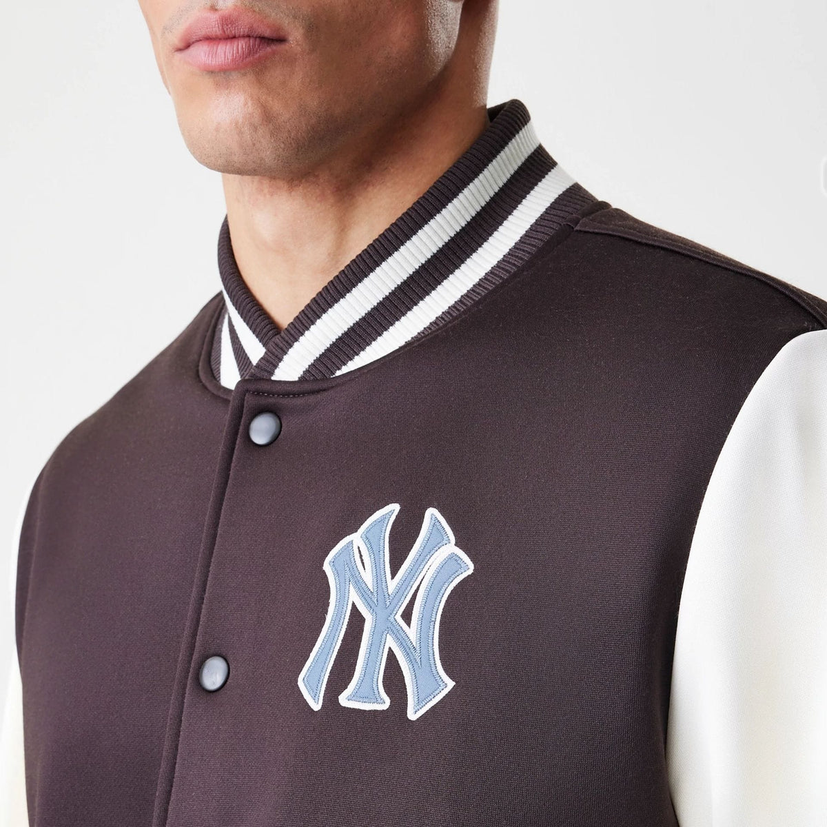 New York Yankees MLB Dark Brown Varsity Jacket-zelvios