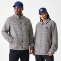 New York Yankees MLB Check Brown Jacket-zelvios