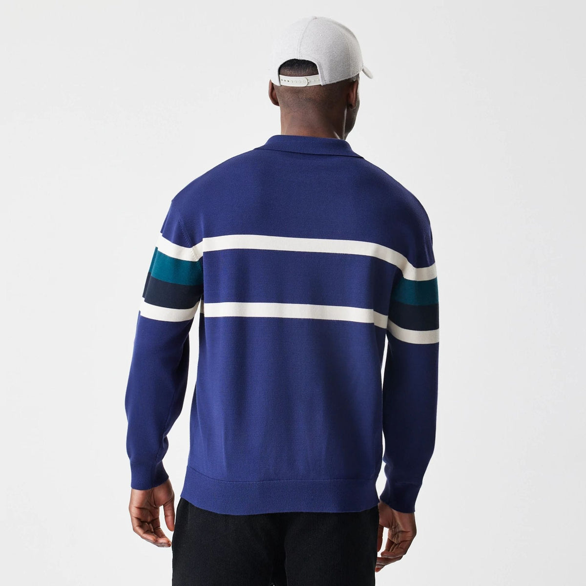 New York Yankees MLB Knit Navy Rugby Shirt-zelvios