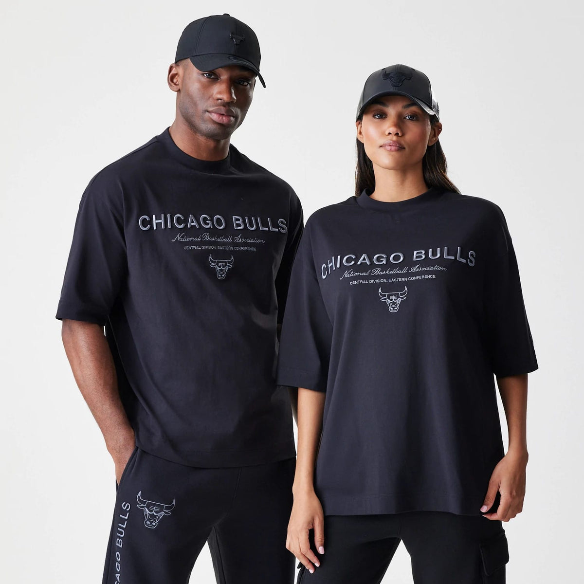 Chicago Bulls NBA Linear Black T-Shirt-zelvios