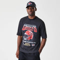Kansas City Chiefs NFL Washed Boxy Black Oversized T-Shirt-zelvios