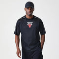 Chicago Bulls NBA Piping Black Oversized T-Shirt-zelvios