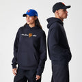 New York Mets MLB Script Black Oversized Pullover Hoodie-zelvios