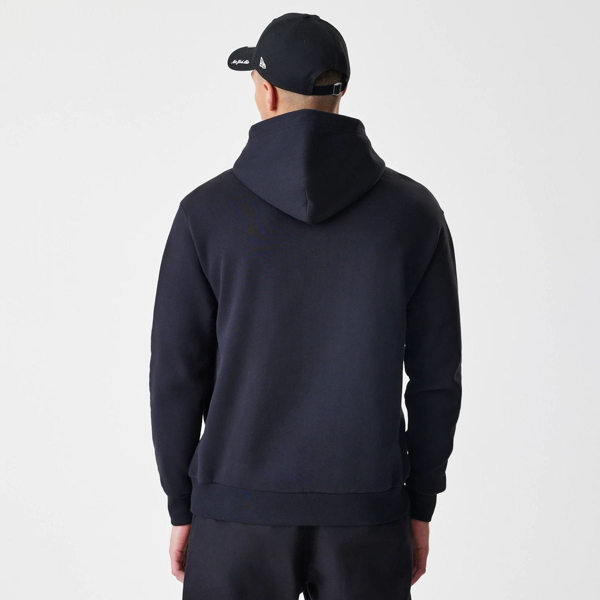 New York Mets MLB Script Black Oversized Pullover Hoodie-zelvios