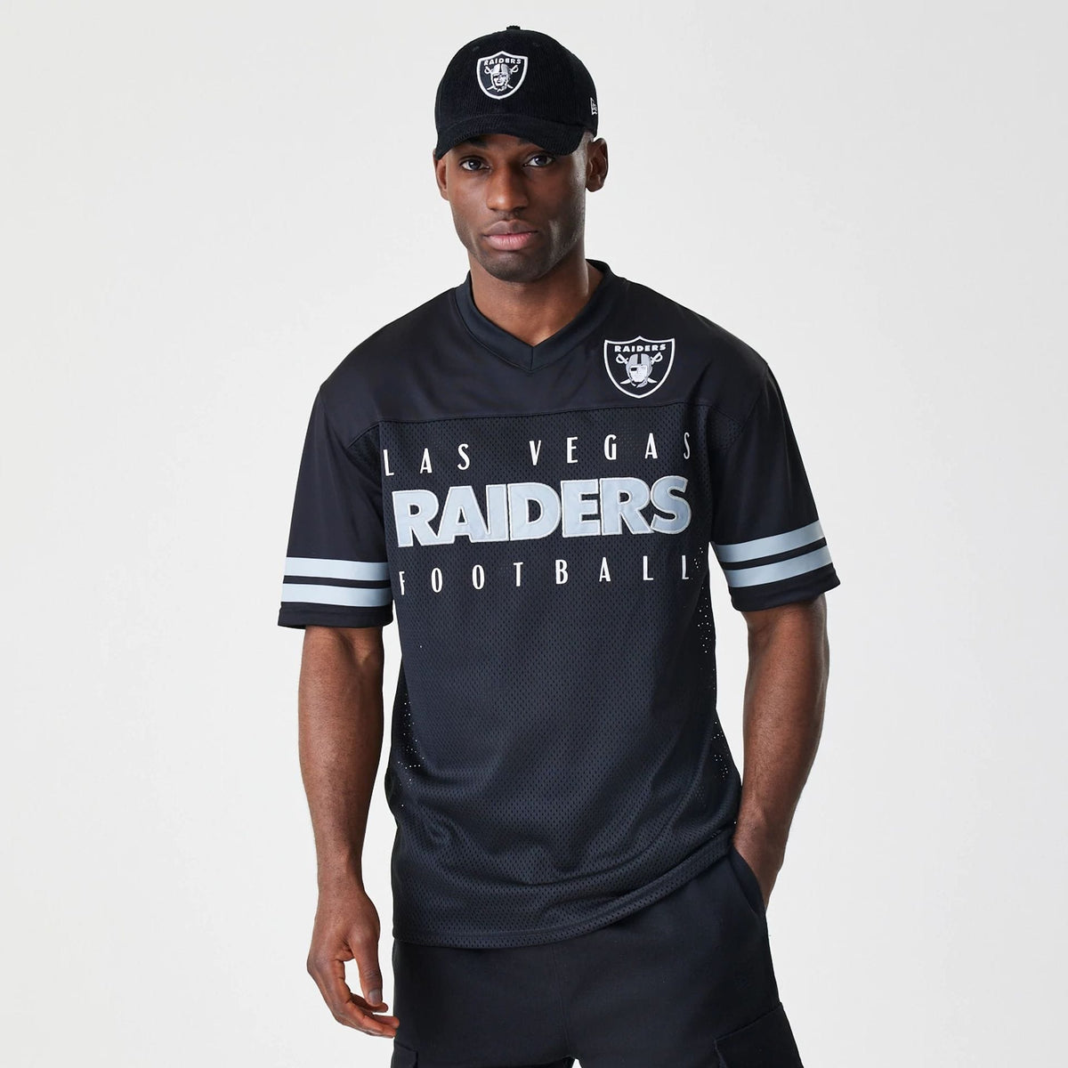 Las Vegas Raiders NFL Mesh Black Jersey-zelvios