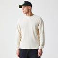 New Era Waffle Light Beige Long Sleeve T-Shirt-zelvios