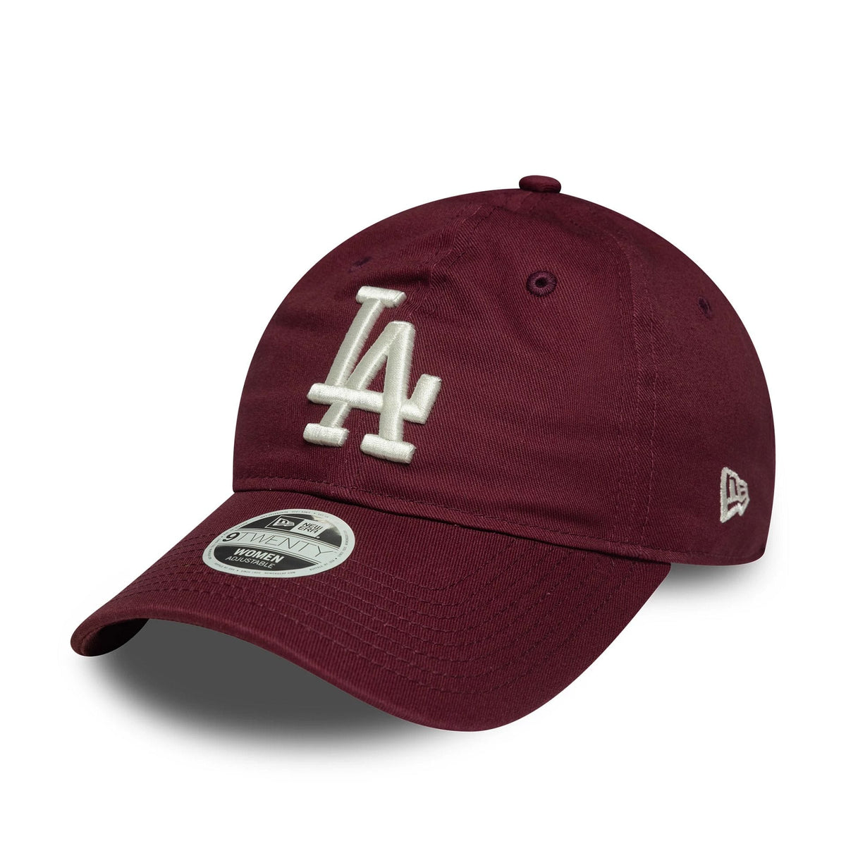 LA Dodgers Womens MLB League Essential Dark Red 9TWENTY Adjustable Cap-zelvios
