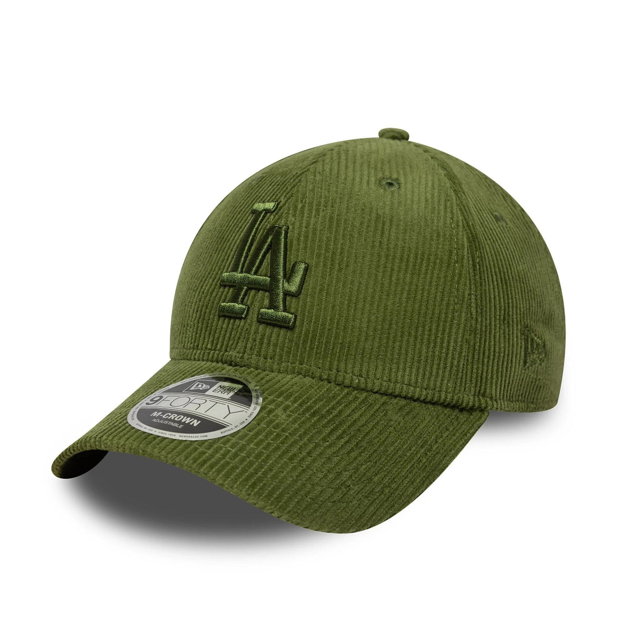 LA Dodgers MLB Cord Dark Green 9FORTY M-Crown Adjustable Cap-zelvios