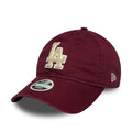 LA Dodgers Womens MLB Boucle Dark Red 9TWENTY Adjustable Cap-zelvios