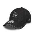LA Dodgers Womens MLB Sequin Black 9FORTY Adjustable Cap-zelvios