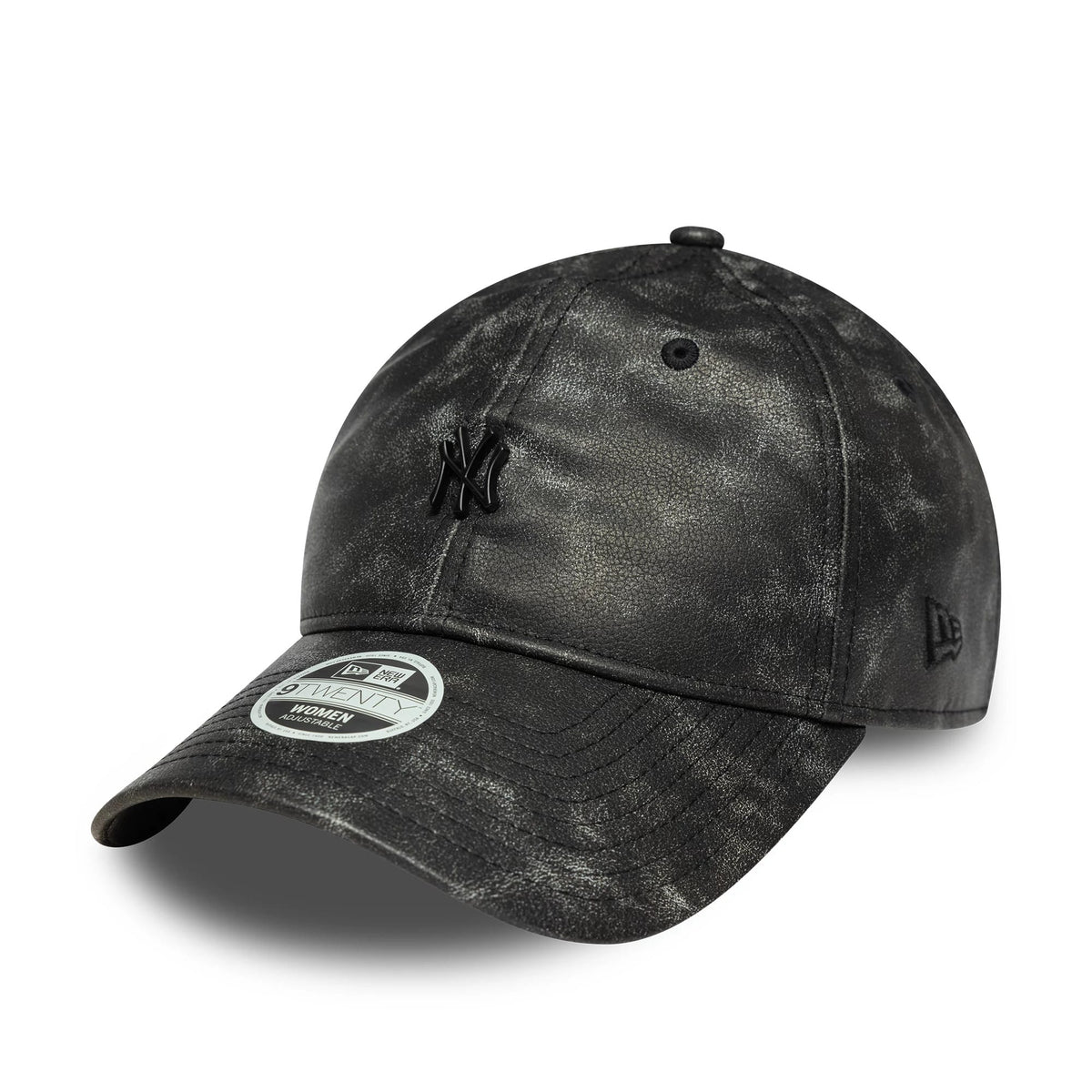 New York Yankees Womens MLB Worn PU Black 9TWENTY Adjustable Cap-zelvios