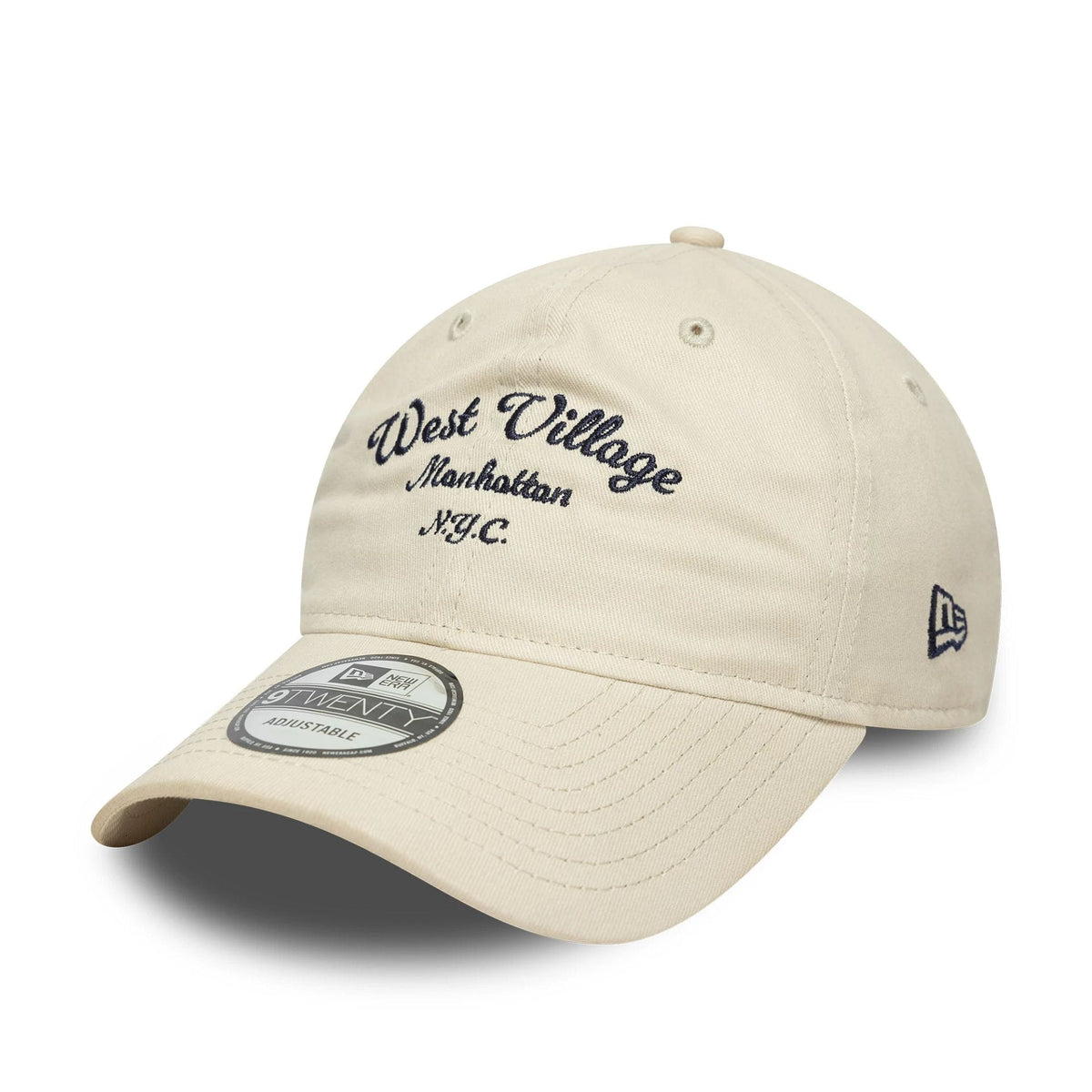 New Era Wordmark Cream 9TWENTY Adjustable Cap-zelvios