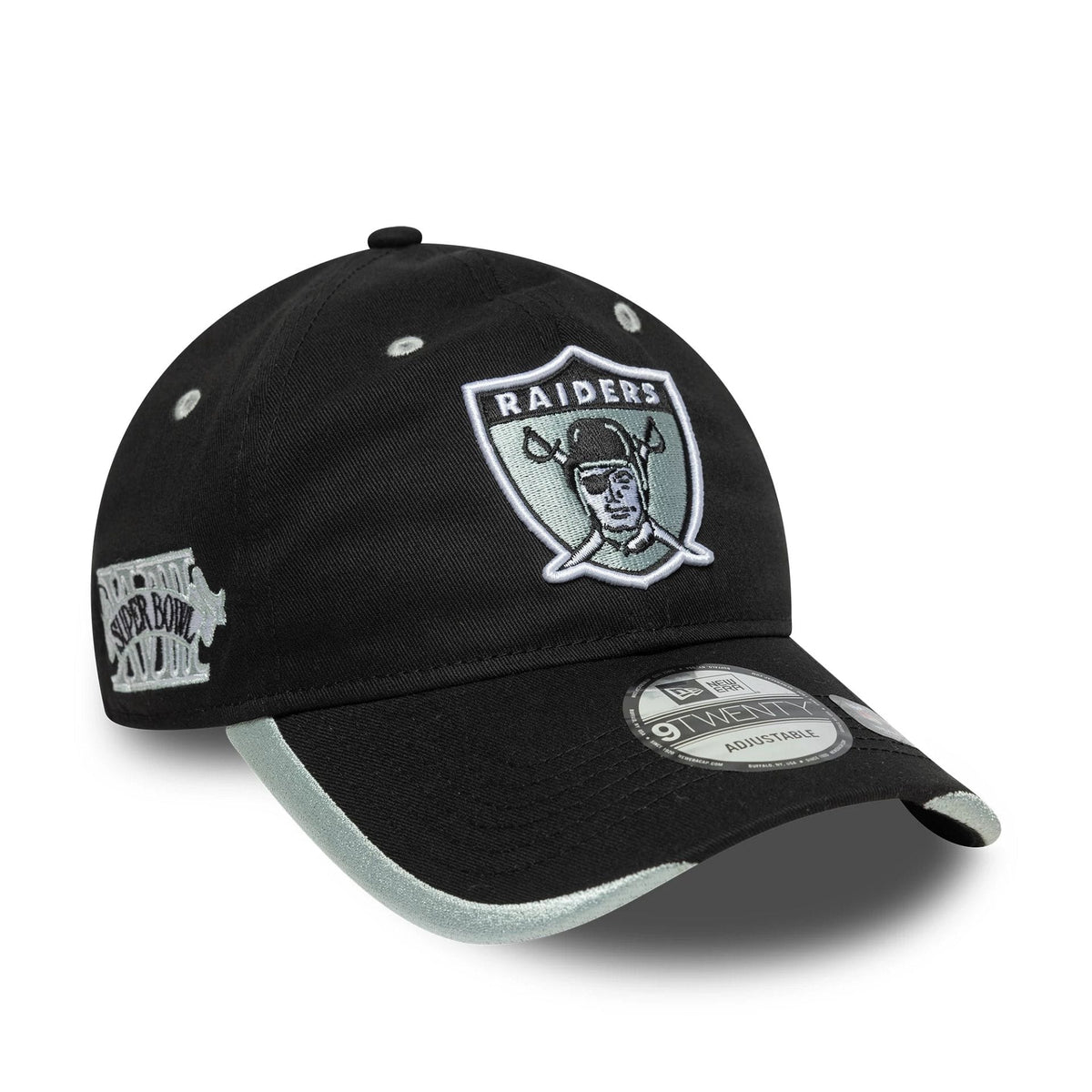 Las Vegas Raiders NFL Black 9TWENTY Adjustable Cap-zelvios